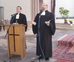 Bischof Dröge und Pfarrer Worch