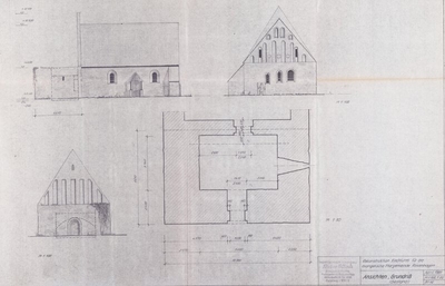 Maßskizze Kirche Rosenhagen