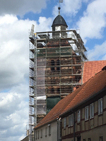 Baufortschritt an der Kirche Freyenstein