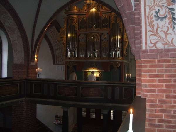an der Orgel